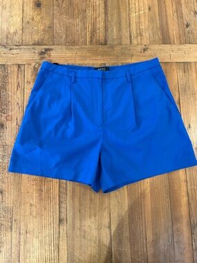 Babaton Electric Blue Flat-Front Women's Shorts
